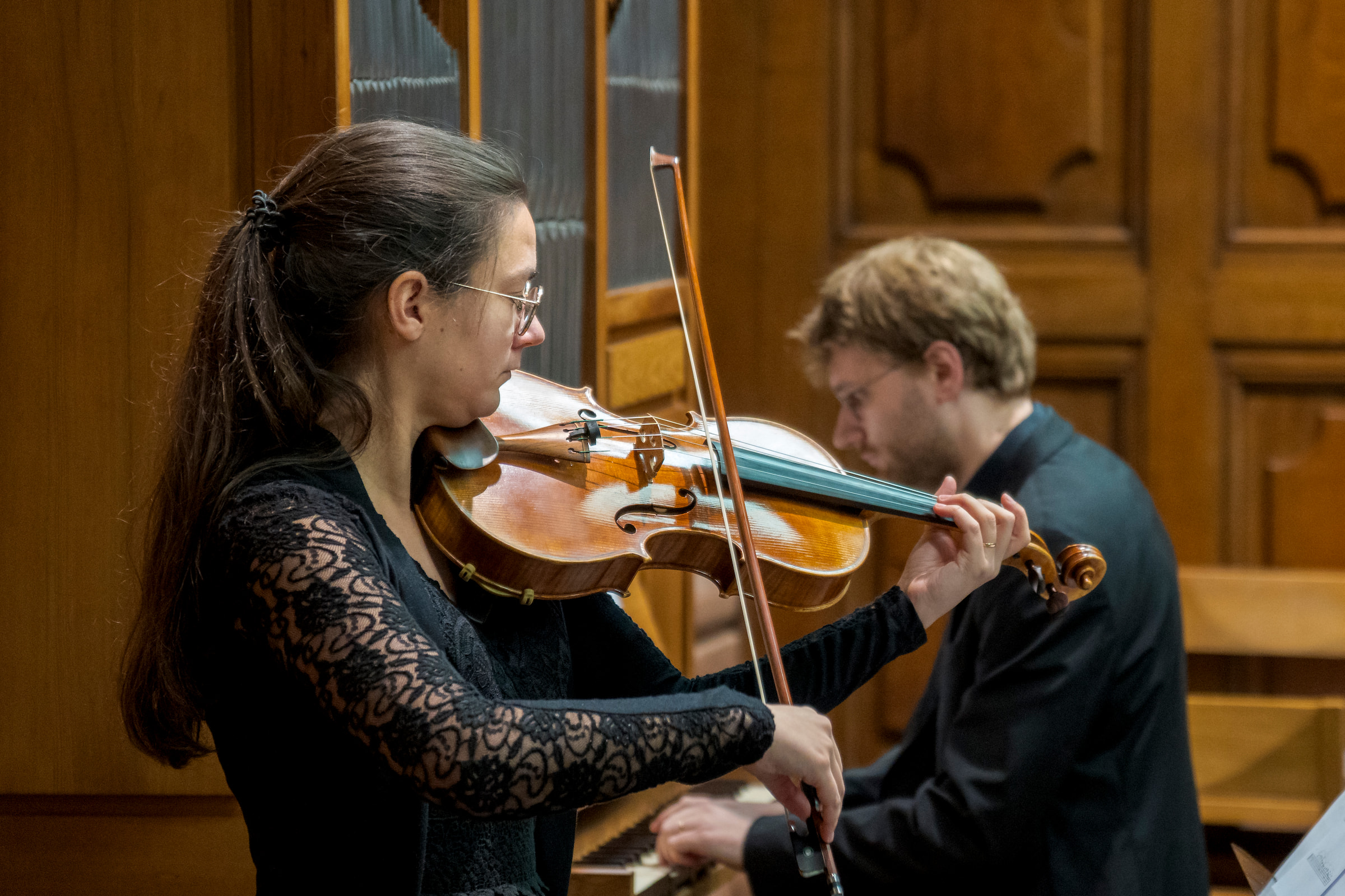 Photo en duo orgue et alto