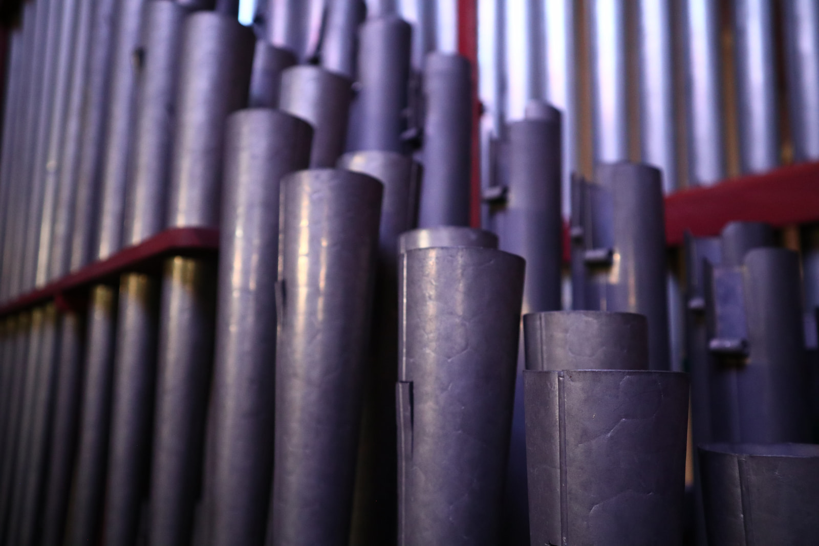 Photo de tuyaux d'orgue